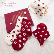 caramella 秋冬女士中筒袜 2双*4件