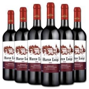MARCOLUIGI圣摹干红葡萄酒红妆AOP波尔多红酒整箱（750ml*6）