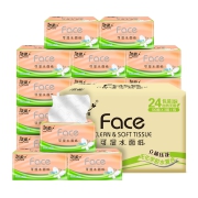 21日0点、88VIP：C&S 洁柔 粉Face系列 抽纸 3层100抽24包（195*123mm）*4件