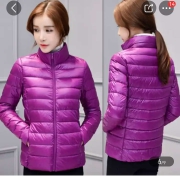雅鹿秋冬季棉衣女新款韩版百搭立领轻薄修身大码棉服短款男女同款外套