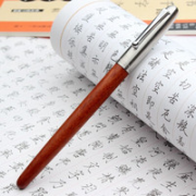 Jinhao 金豪 51A 木杆学生练字钢笔 花梨木 明尖0.5mm