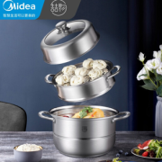9日20点！Midea 美的 MP-ZG26W5-007 304不锈钢蒸锅 26cm