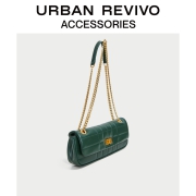 聚划算百亿补贴：URBAN REVIVO2021冬季新品女士配件时尚格纹法棍包AW40BG3N2002