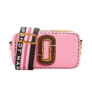 MARC JACOBS 马克·雅克布 SNAPSHOT系列 女士帆布单肩相机包 M0015786 粉色