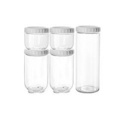 LOVWISH乐唯诗猫爪储物罐450ml*2+900ml*2+1400ml白色