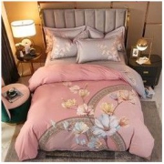雲上舒 全棉印花四件套 大版中国风纯棉套件 1.5m床单款(适合200x230cm被芯)