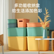 黛恒严选 多功能彩色收纳盒  迷森绿 8L深型款