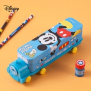 亲子会员：Disney 迪士尼 米奇系列 DM29175M1 双层文具盒 蓝色