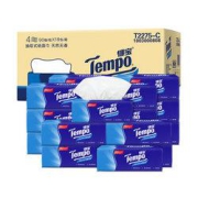 Tempo得宝抽纸18包*4层90抽抽取式面巾纸纸巾天然无香整箱销售