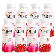 聚划算百亿补贴：娃哈哈 AD钙奶 草莓/蜜桃果味含乳 饮料 220g*8瓶