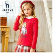PLUS会员：HAZZYS 哈吉斯 女童圆领卫衣