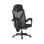 HBADA黑白调HDNY133BM电脑椅黑色干练款不带脚托