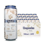 Hoegaarden 福佳 啤酒精酿白啤酒500ml*18听装 整箱装