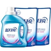 PLUS会员：Bluemoon 蓝月亮 深层洁净洗衣液 1kg+1kg*2袋 薰衣草香