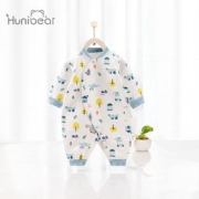 PLUS会员：huanxixiaoxiong 欢喜小熊 宝宝纯棉哈衣爬服