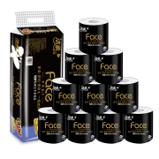 聚划算百亿补贴：C&S 洁柔 黑Face系列 有芯卷纸 4层140g 10卷