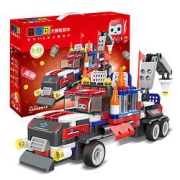 PLUS会员：BLOKS布鲁可积木交通工具系列61110布布百变重型卡车