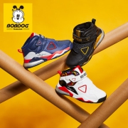 BOBDOGHOUSE儿童加绒高帮运动鞋