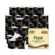 10点开始、88VIP：C&S 洁柔 黑Face系列 有芯卷纸 4层200g27卷（108*138mm） *4件