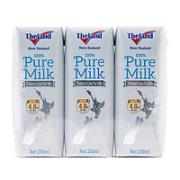Theland 纽仕兰 低脂纯牛奶 250ml*3盒
