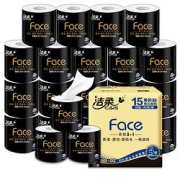 C&S洁柔黑Face系列有芯卷纸4层140g15卷