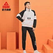 匹克休闲卫衣女士2021新款潮流保暖舒适衫休闲立领宽松运动服