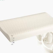 MeiLuoJia美洛家泰国天然乳胶单人低枕超薄枕60*35*5/7cm（玫瑰蓉枕套）