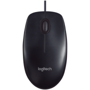 京东超市罗技（Logitech）M90 鼠标 有线鼠标 办公鼠标 对称鼠标 即插即用 黑色