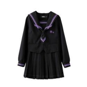 小瑾原创jk制服暗黑末影不良少女水手服套装黑色