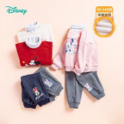 Disney 迪士尼 女童加绒卫衣套装