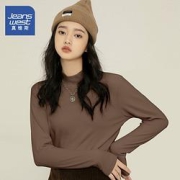 JEANSWEST真维斯德绒半高领打底衫925TB501