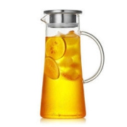 Asa room 高硼硅耐热玻璃冷水壶 不锈钢盖 1.5L