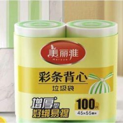 Maryya美丽雅背心垃圾袋中号2卷共100只