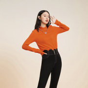PEACEBIRD太平鸟A6DCA475924女士针织打底衫