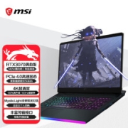 MSI 微星 强袭 GE76 11代酷睿版 17.3英寸 游戏本 黑色 (酷睿i9-11980HK、RTX 3070 8G、32GB、1TB SSD、4K、120Hz)