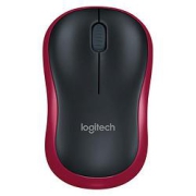 logitech罗技M1852.4G无线鼠标1000DPI黑红