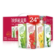 蒙牛 真果粒牛奶饮品（草莓+芦荟+椰果+桃果粒）250g*24盒 *5件