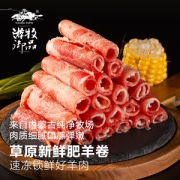 游牧御品 内蒙草原 6-8月龄羊肉卷 500g*4袋