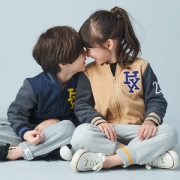 恒源祥 儿童 摇粒绒棒球服外套
