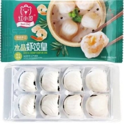 红小厨 水晶虾饺200g/袋*4件  皇广式早茶点心