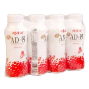 聚划算百亿补贴：娃哈哈 AD钙奶 草莓/蜜桃果味含乳 饮料 220g*8瓶