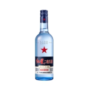 有券的上、88VIP：红星 二锅头酒 绵柔8纯粮 蓝瓶 43%vol 清香型白酒 500ml 单瓶装*12瓶