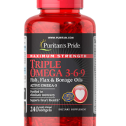 Puritans Pride普丽普莱 三倍加强型深海鱼油软胶囊 240粒