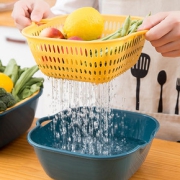 【六件套】双层沥水洗菜篮