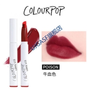 官方colorpop釦红笔唇膏卡拉泡泡lovelife苹果红ziggie脏橘色 LOVE LIF POISON牛血红