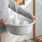 京东超市家杰优品 加厚塑料耐用洗脸盆厨房洗菜盆浴室大号容量泡脚洗衣洗漱盆 JJ-SN603