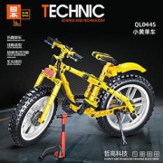 ZHEGAO哲高QL0445自行车拼装模型225颗粒