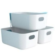 六客心选 桌面收纳盒 20cm*14.7cm*7cm*3个