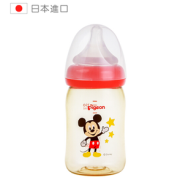 Pigeon 贝亲 经典自然实感系列 PPSU彩绘奶瓶 160ml
