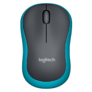 logitech罗技M1852.4G无线鼠标1000DPI黑蓝